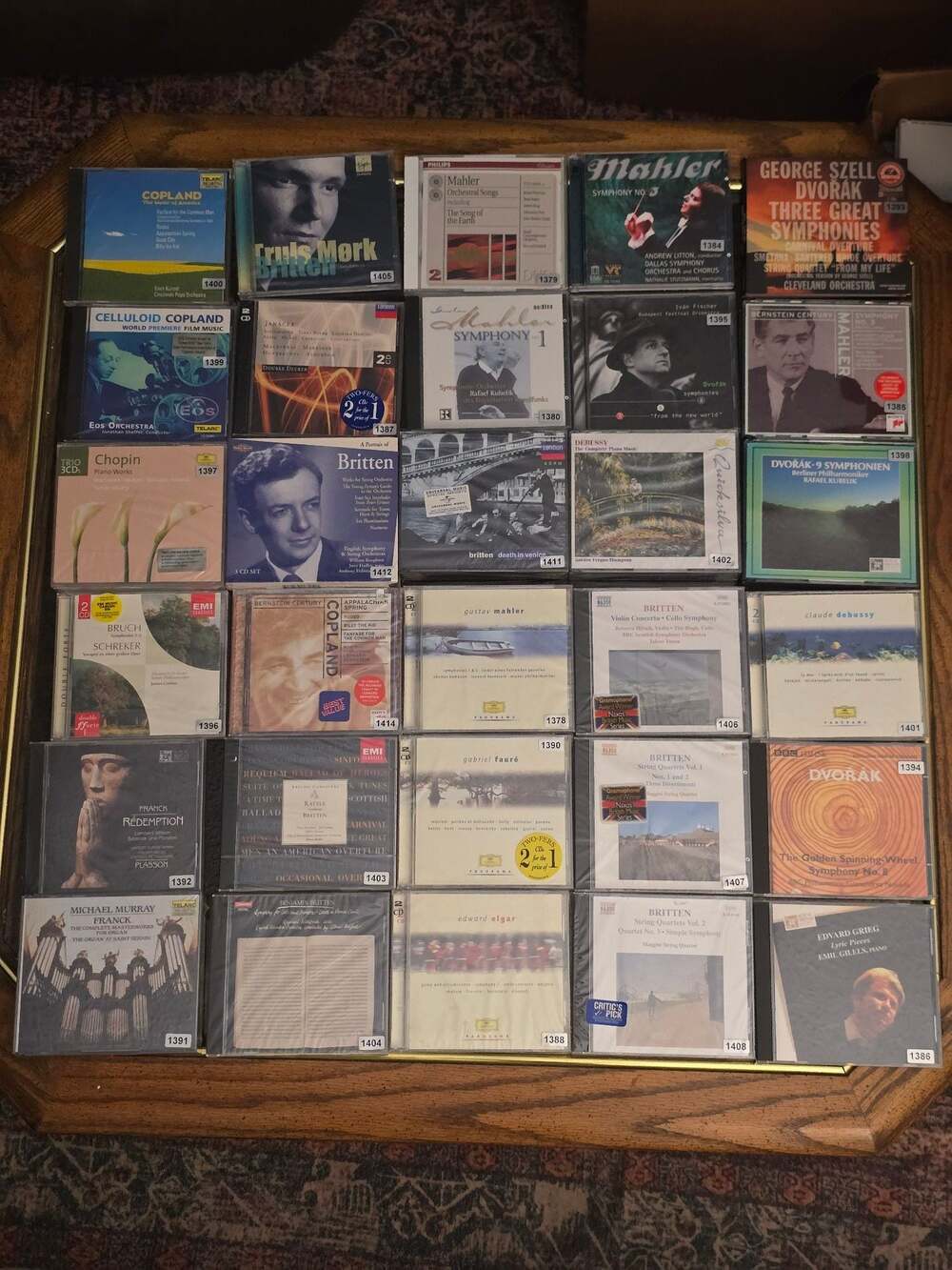 Classical 30 CD Lot Mahler Britten Dvorak Debussy Copland Bernstein Lot 28